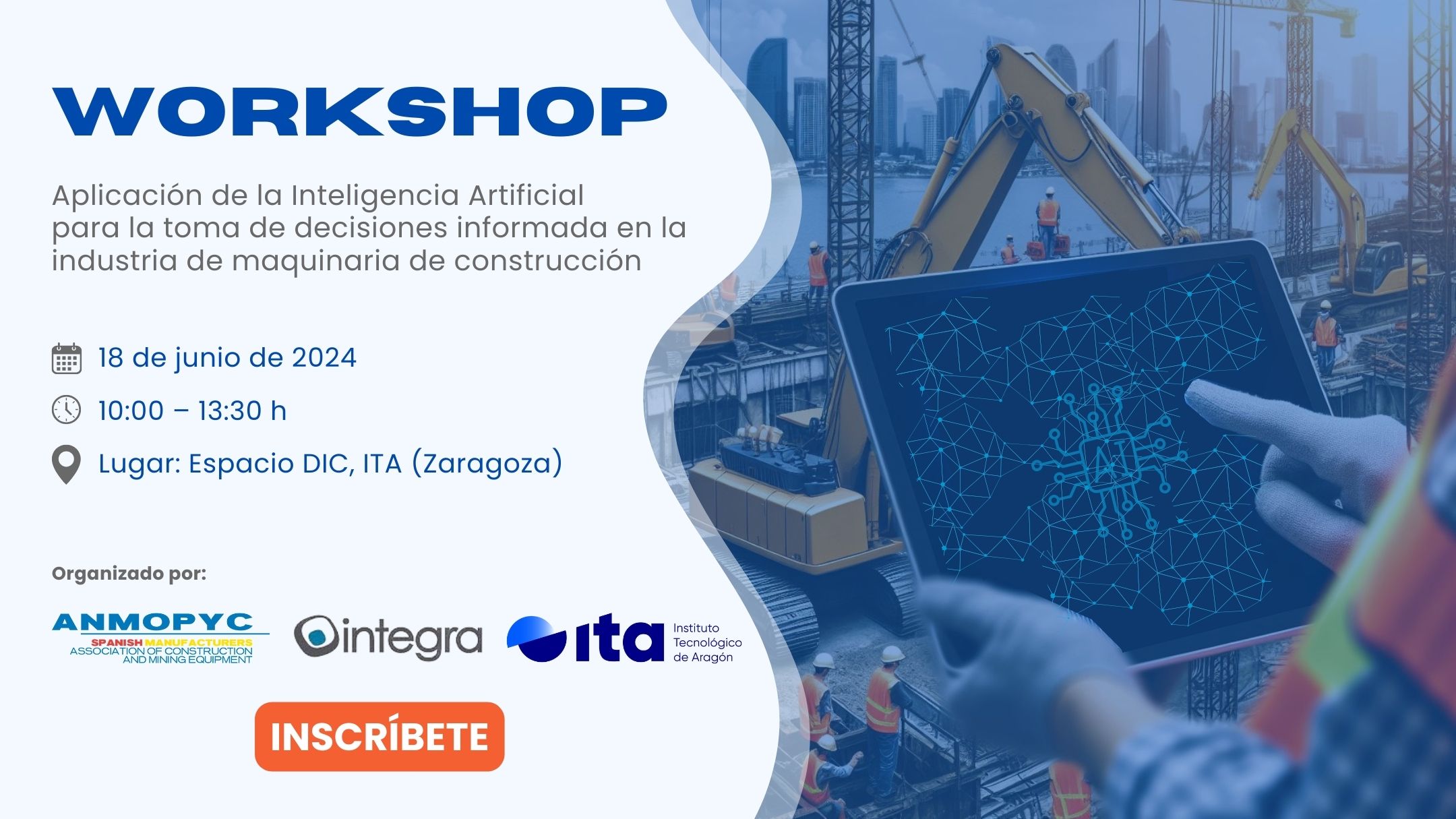 Workshop sobre IA para la industria de maquinaria de construcción
